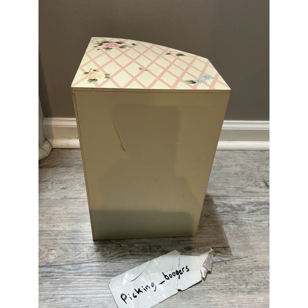 PFALTZGRAFF TEA ROSE KITCHEN DESK LETTER BILL WOOD ORGANIZER COLLECTOR ITEM - Picture 10 of 16